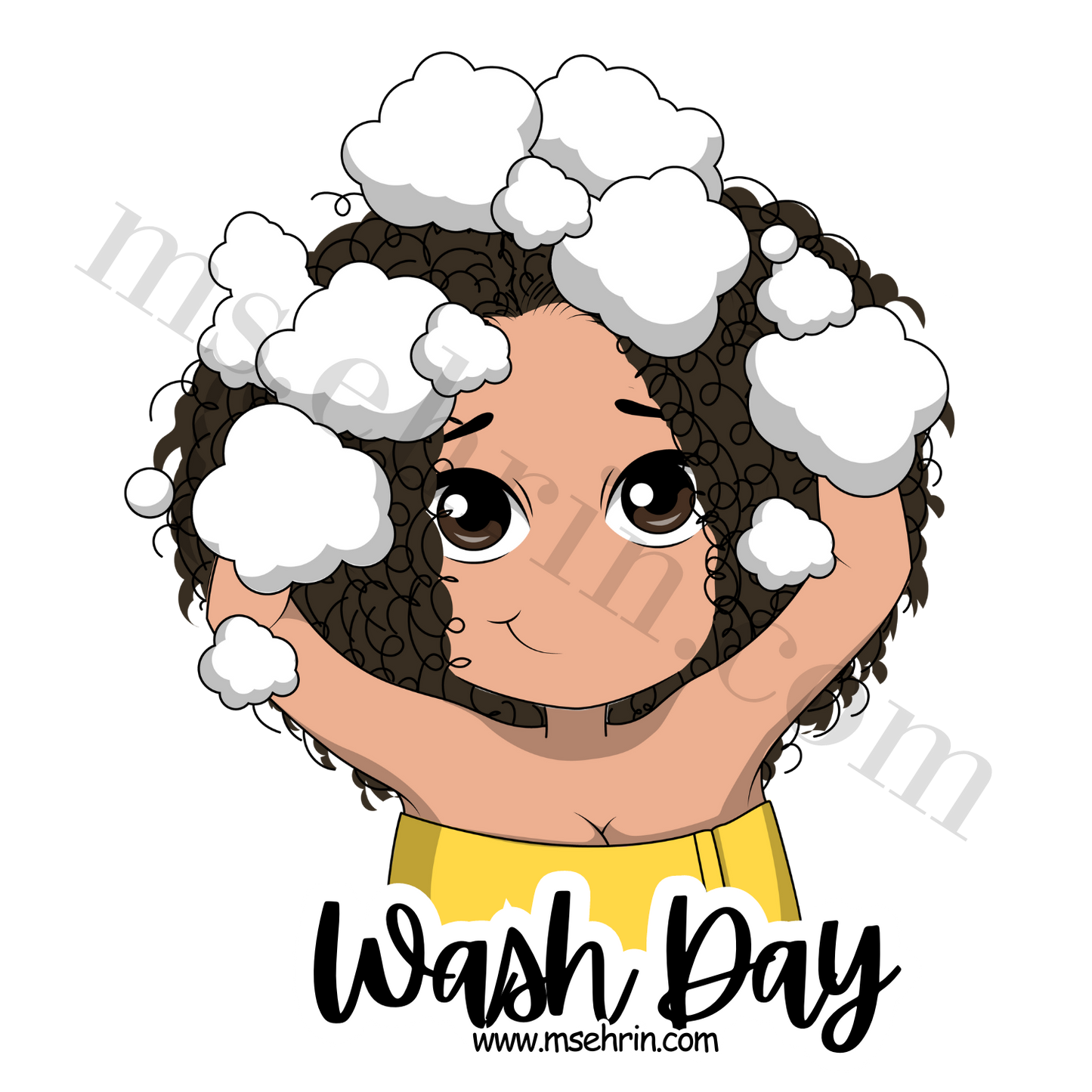 Wash Day Sticker | Yellow