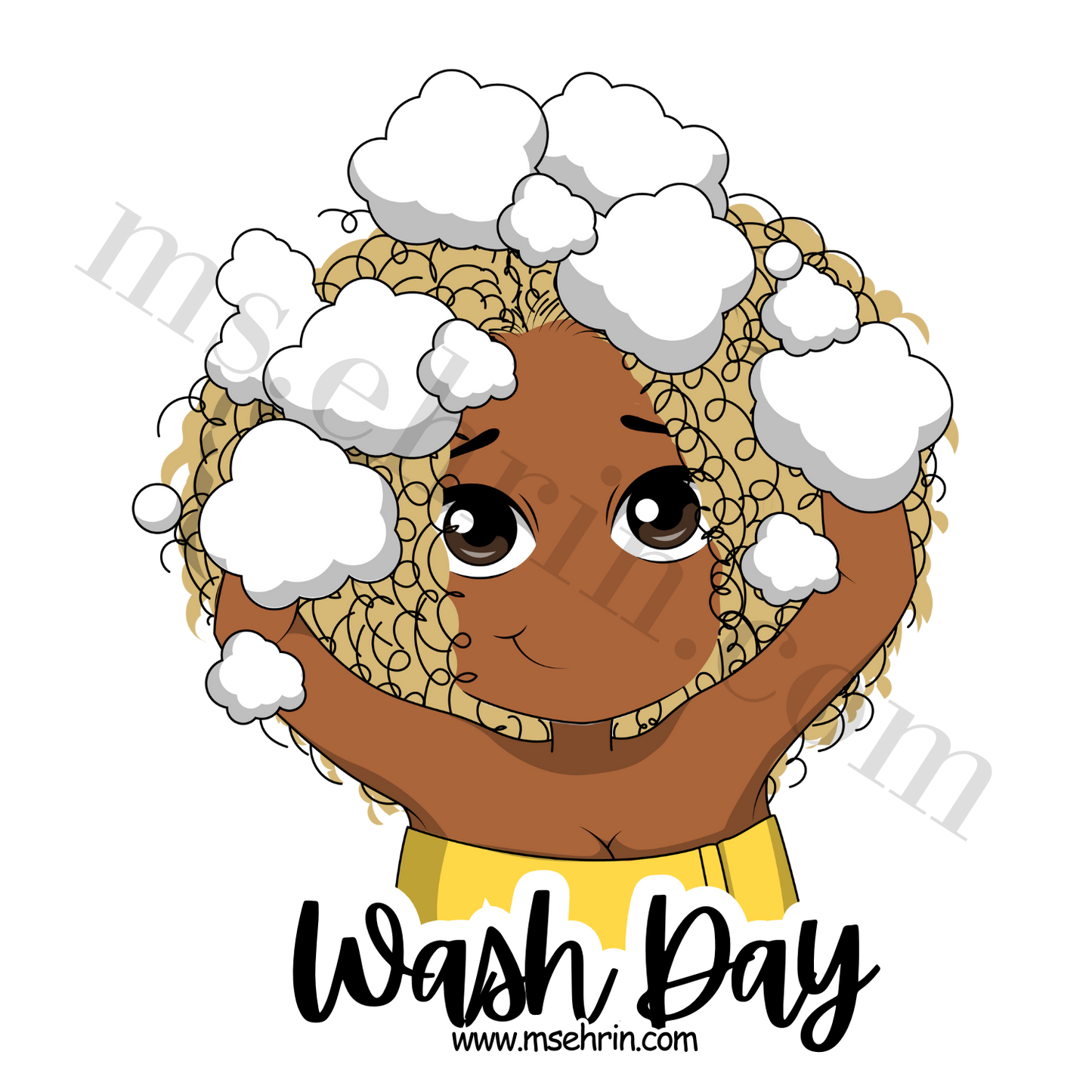 Wash Day Sticker | Yellow