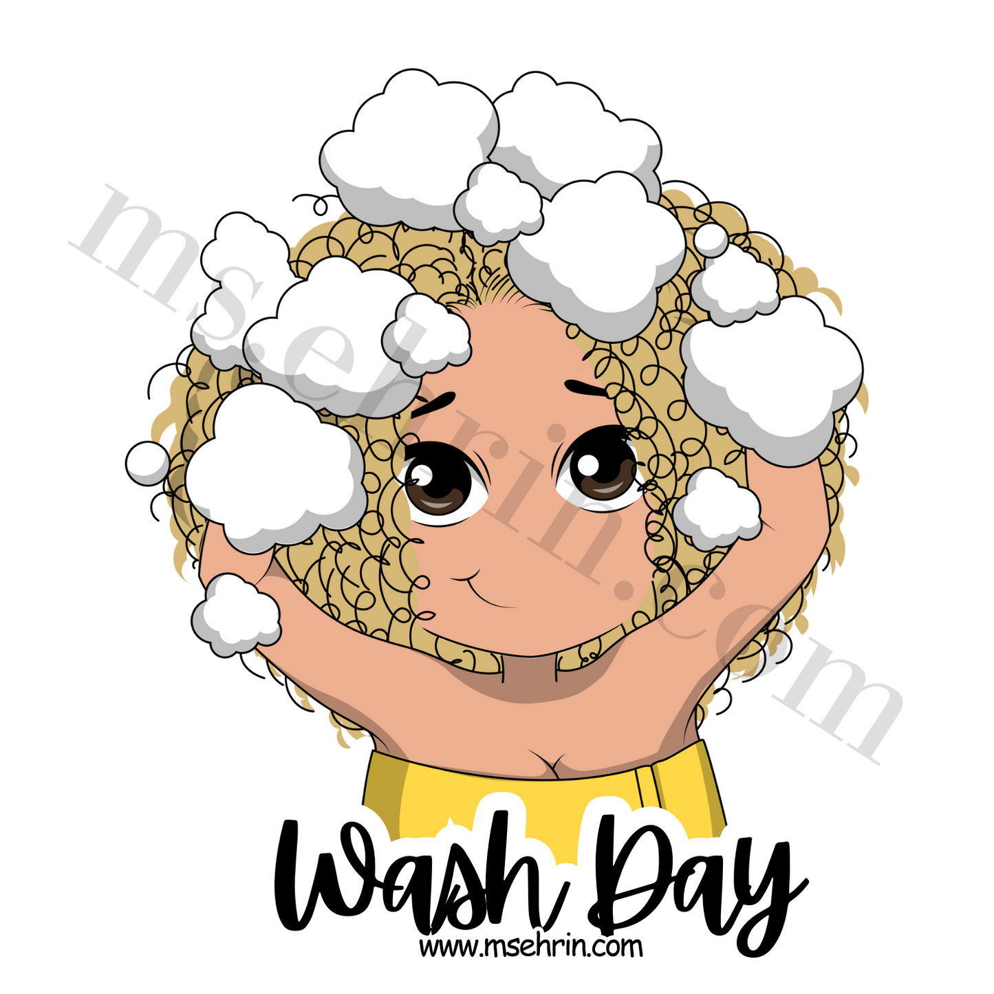 Wash Day Sticker | Yellow